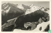 Blick von der Kreuzspitze 3457 m auf den Marzellkamm mit Similaun 3606 m, Otztal, Tirol