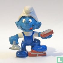 Schtroumpf maçon (bleu dans l'ensemble) 
