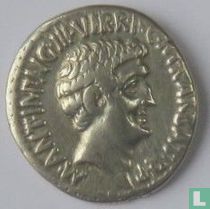 Roman Empire, Denarius 41 BC M.Antonius & Octavius