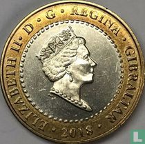 Gibraltar 2 pounds 2018 "New Calpe House"