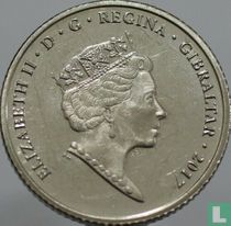 Gibraltar 10 pence 2017 "50th anniversary of the 1967 referendum"
