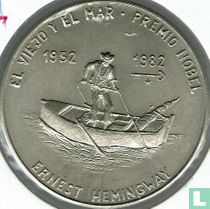 Cuba 1 peso 1982 "The old man and the sea - Nobel Prize in 1952"