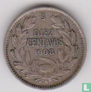Chile 10 centavos 1908
