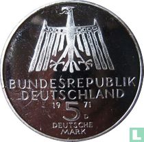 Duitsland 5 mark 1971 (PROOF) "500th anniversary Birth of Albrecht Dürer"