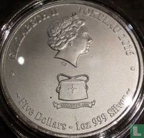 Tokelau 5 dollars 2016 (non coloré) "Hakula sailfish"