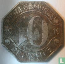 Neckarsulm 10 pfennig 1919 (fer)