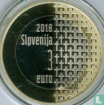 Slovenia 3 euro 2018 (PROOF) "Centenary of the End of the First World War"