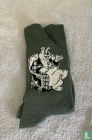 Sokken Bommel [zandgroen]