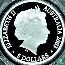 Australia 5 dollars 2003 (PROOF) "Australia's Volunteers"