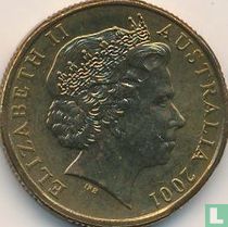 Australia 1 dollar 2001 (C - IRB joined) "Centenary of the Australian Army"