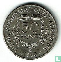 États d'Afrique de l'Ouest 50 francs 1980 "FAO"