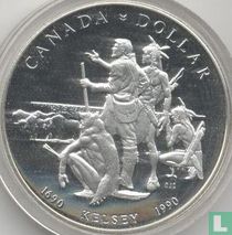 Canada 1 dollar 1990 "300th anniversary of Henry Kelsey's exploration of the Canadian Prairies"