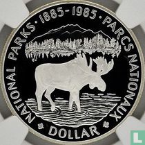 Canada 1 dollar 1985 (PROOF) "100 years National Parks of Canada"