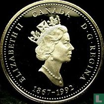 Canada 25 cents 1992 (PROOF) "125th Anniversary of the Canadian Confederation - Nova Scotia"