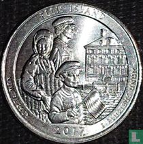 Vereinigte Staaten ¼ Dollar 2017 (P) "Ellis Island Nationaldenkmal"