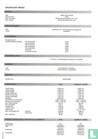 Kia Pregio Specificatielijst 