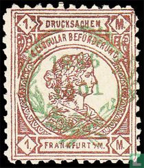 Frankofurtia, with overprint wreath & 1896 1901