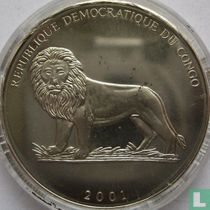 Congo-Kinshasa 5 francs 2001 "2006 Football World Cup in Germany"