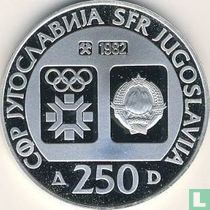 Yugoslavia 250 dinara 1982 (PROOF) "1984 Winter Olympics in Sarajevo"