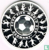 Australia 1 dollar 2006 (PROOF) "Football World Cup in Germany holey dollar & dump"