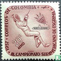 Fencing, with overprint "UNIFICADO"