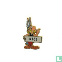 Asterix liftend naar Nice