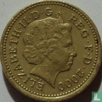 United Kingdom 1 pound 2000 "Welsh Dragon"