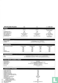 Kia Picanto Specificatielijst       