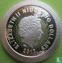 Niue 2 dollars 2017 (colourless) "Athenian owl"