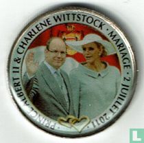 Monaco 2 euro 2011 "Royal Wedding of Prince Albert II and Princess Charlène"