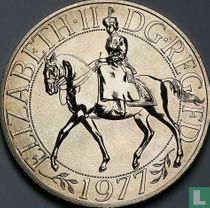 Royaume-Uni 25 new pence 1977 (BE - cuivre-nickel) "25th anniversary Accession of Queen Elizabeth II" acheter