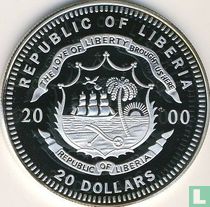 Libéria 20 dollars 2000 (BE) "Madrid"