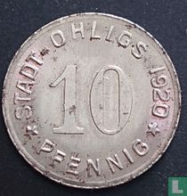 Ohligs 10 pfennig 1920 (variante f)