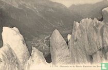 Chamonix vu du Glacier Supérieur des Bossons