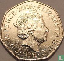 Royaume-Uni 50 pence 2016 "Mrs. Tiggy-Winkle"
