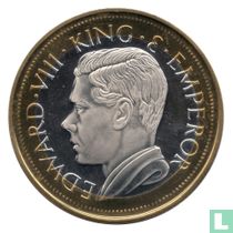 Palestine Crown (D) 1936 (Bimetallic - PROOF) "Edward VIII Fantasy Coronation Medallion"