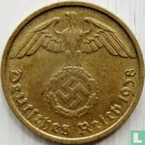 German Empire 10 reichspfennig 1938 (D) for sale