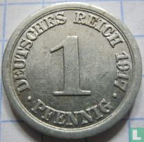 Deutsches Reich 1 Pfennig 1917 (A)
