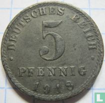 Deutsches Reich 5 Pfennig 1918 (A)