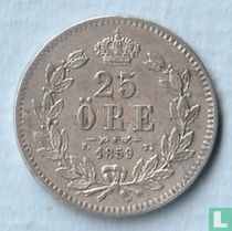Suède 25 öre 1859/7