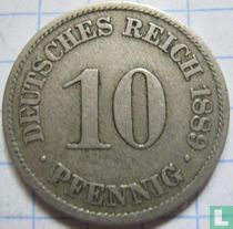 Empire allemand 10 pfennig 1889 (A)