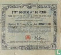 État Indépendant du Congo. Emprunt de 150 millions de Francs