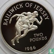 Jersey 2 pounds 1986 (PROOF) "XIII Commonwealth Games in Edinburgh"