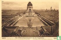 Das Völkerschlachtdenkmal aus der Vogelschau