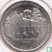 Vereinigte Staaten ¼ Dollar 2016 (P) "Harpers Ferry Nationalpark - West Virginia"