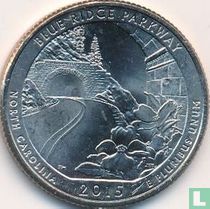 United States ¼ dollar 2015 (P) "Blue Ridge Parkway"