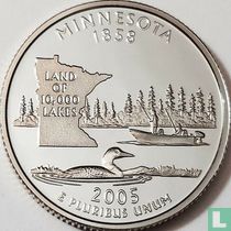 United States ¼ dollar 2005 (PROOF - copper-nickel clad copper) "Minnesota"