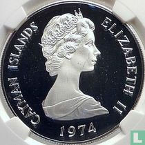 Îles Caïmans 2 dollars 1974 (BE)