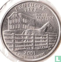 États-Unis ¼ dollar 2001 (D) "Kentucky"