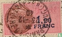 France timbre fiscal - Daussy 1936 (1,20F)